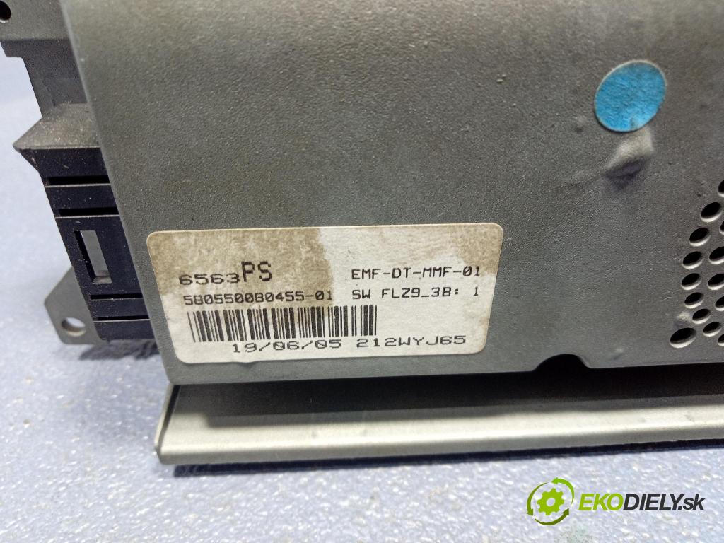 Peugeot 307 2005 displej Radio / GPS 5805500B0455