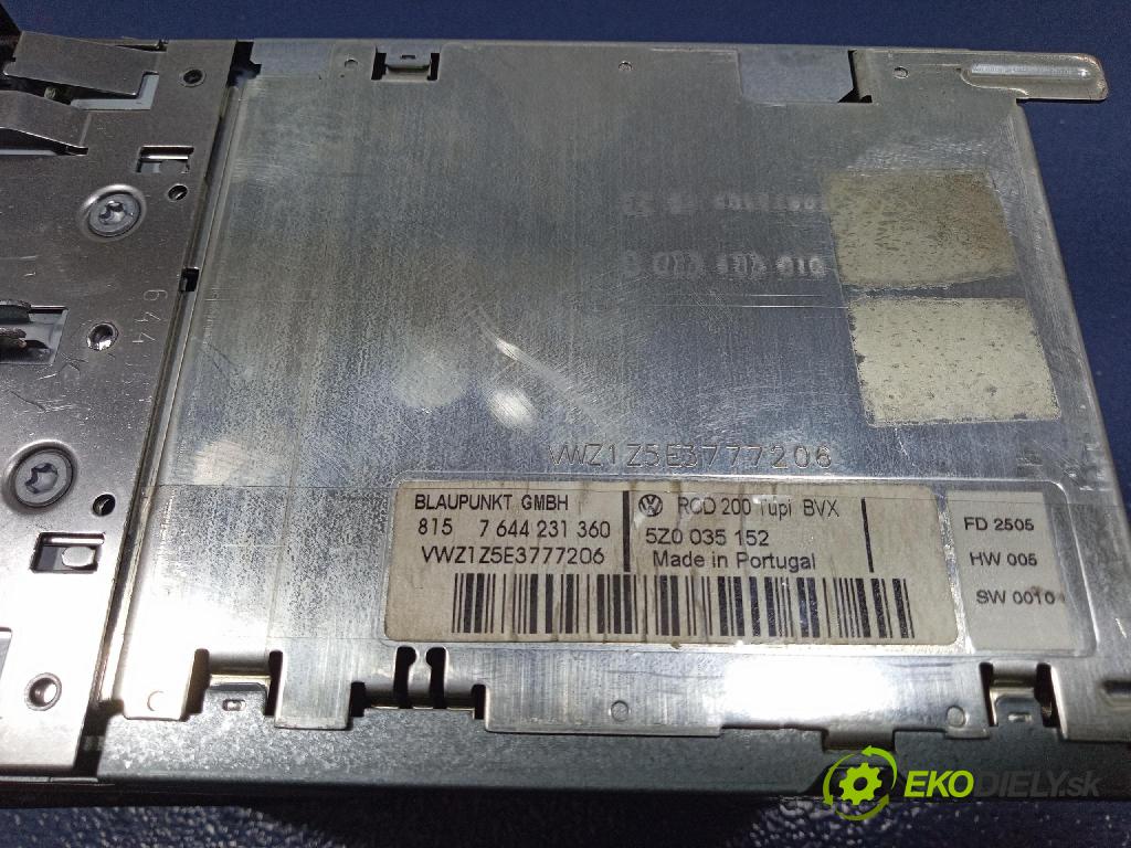 Vw Fox 2006 Radio I Navigace: 5Z0035152