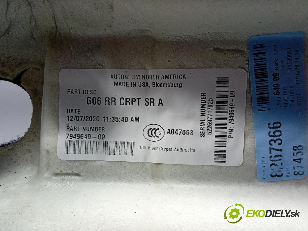Bmw X6 2019 koberec do auta 7949649