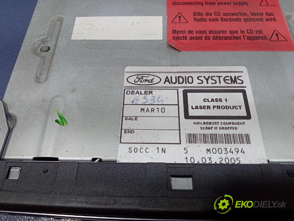 Ford Focus 2005 Radio I Navigace: 4M5T18C815BE