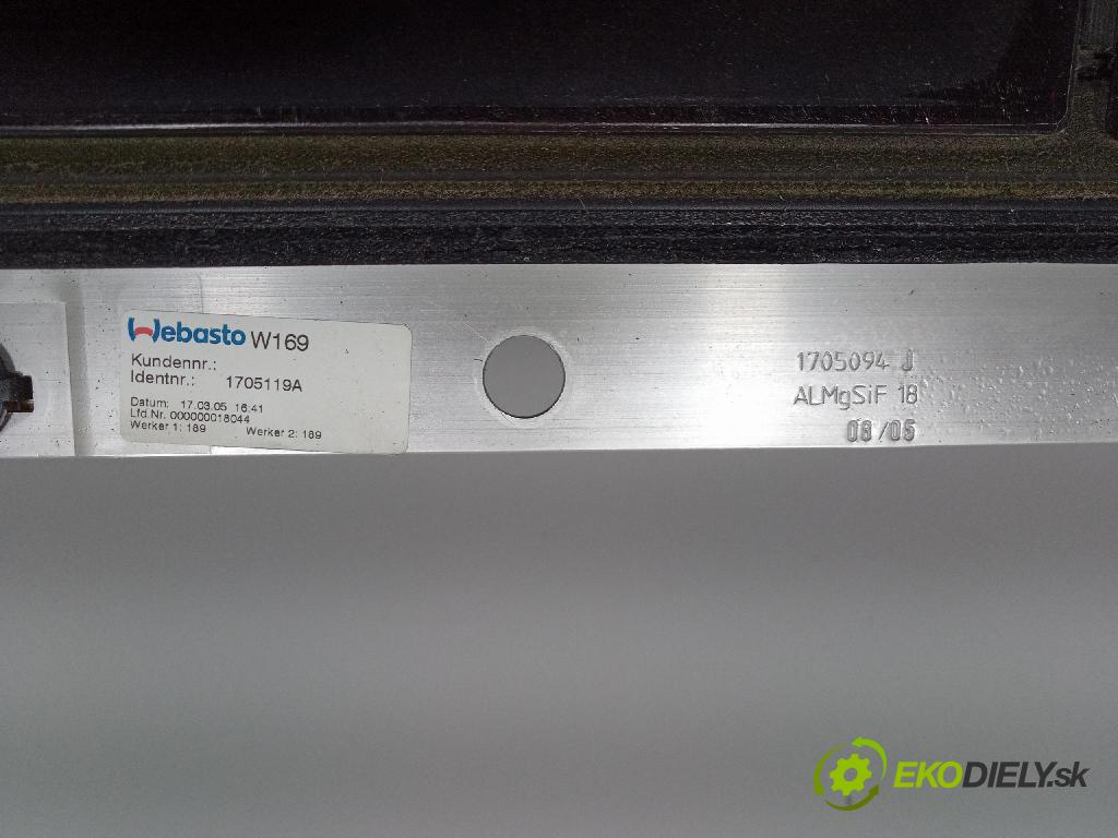 Mercedes A-Klasa 2005 Střešní okno: A1697800105
