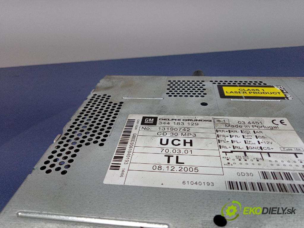 Opel Astra 2006 Radio I Navigace: 13190742