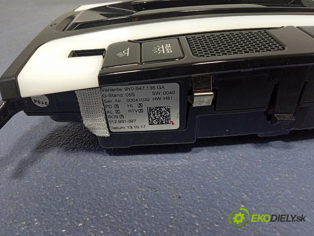 Porsche Cayenne s 2017 Lampy Uvnitř 9Y0947135