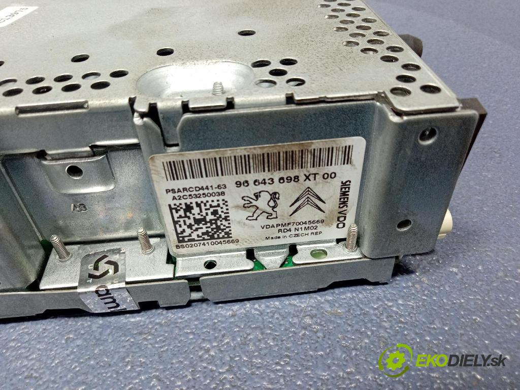 Citroen C3 2007 Radio I Navigace: 96643698XT