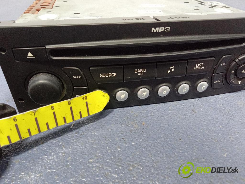 Citroen C3 2007 Radio I Navigace: 96643698XT