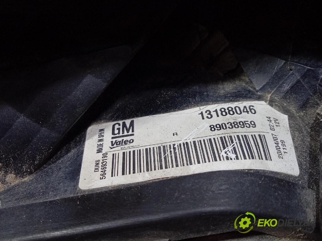 Opel Corsa 2007 světlo Zad: Práva: Mimo: 13188046