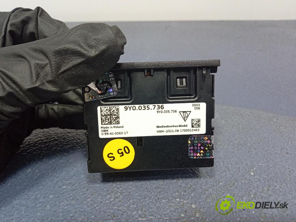 Porsche Cayenne s 2017 instalace Elektrický: 9Y0035736
