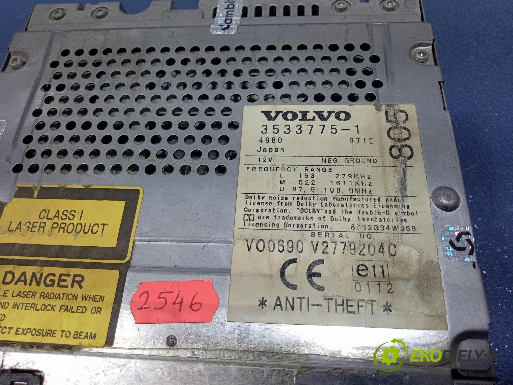Volvo S70/V70 1998 Radio I Navigace: 3533775