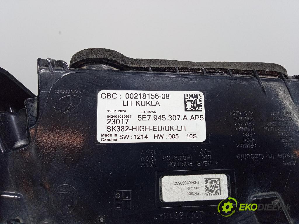 Skoda Octavia 0 světlo Zad: levá Uvnitř 5E7945307A