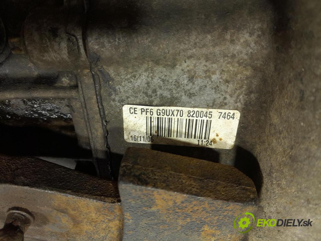 Renault Master 2007 převodovka Ozubené kola: Manualna PF6G9U