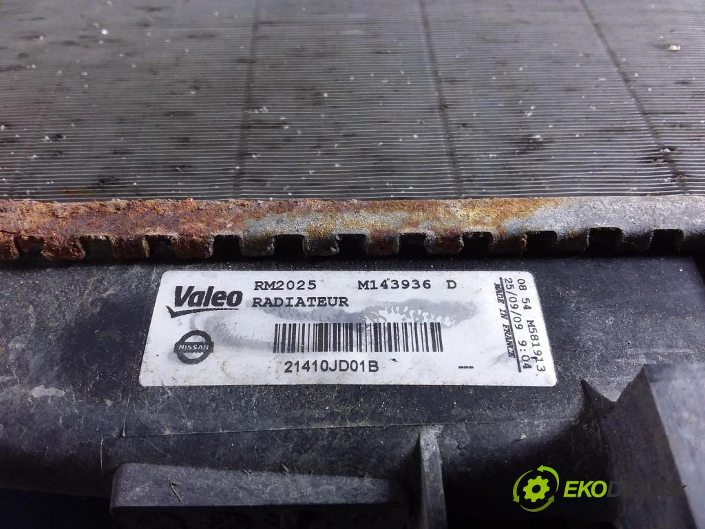 Nissan Qashqai 2009 chladič Voda: 21410JD01B