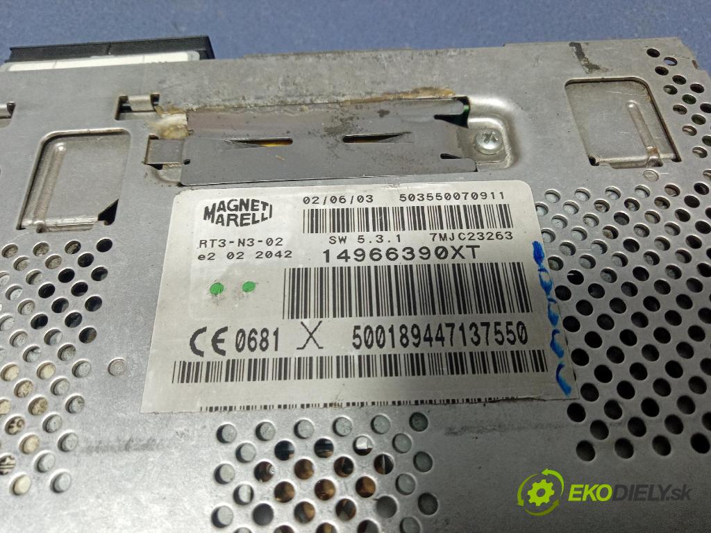 Peugeot 807 2003 Radio I Navigace: 14966390XT