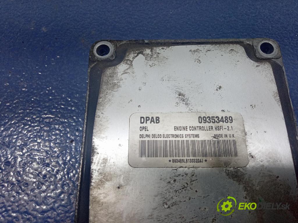 Opel Astra 2001 řídící jednotka Motor: 09353489