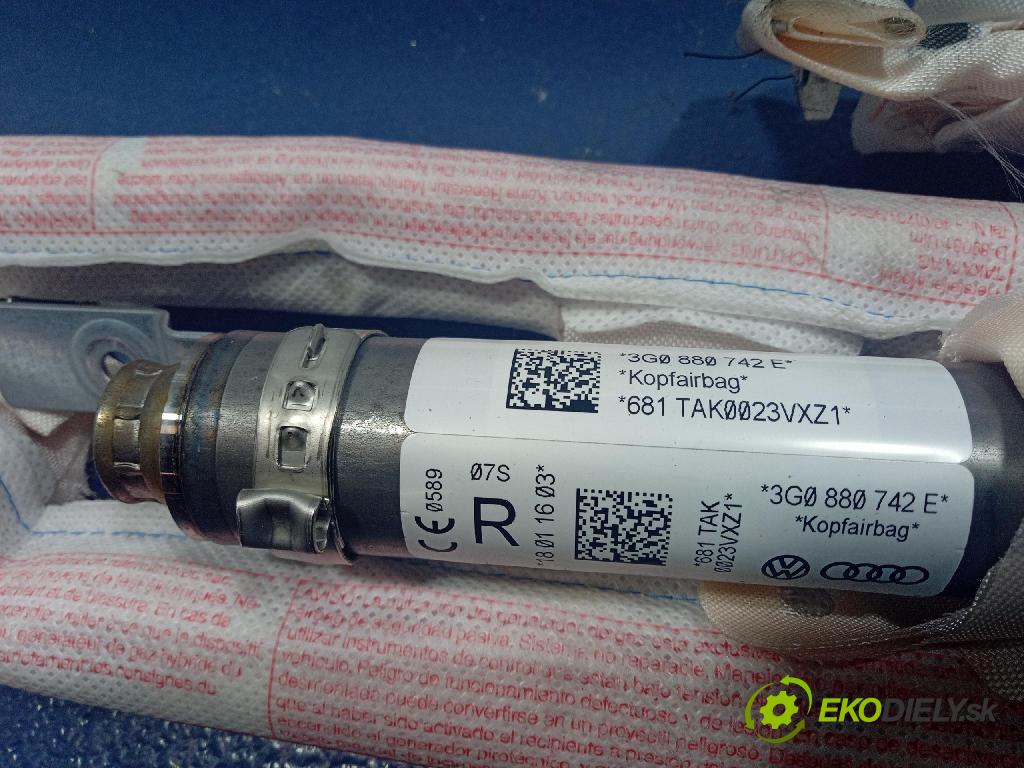 Vw Passat 2016 Airbag: Záclona: x 3G0880742