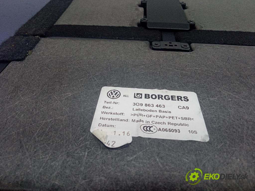 Vw Passat 2016 Tapacír: kufr 3G9863463
