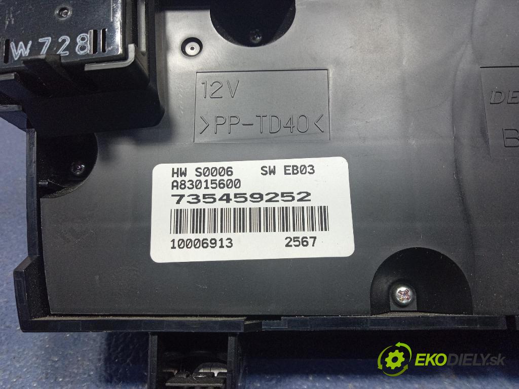 Fiat Linea 2008 prepínač Klimatizácia: Prúd vzduchu: 735459252