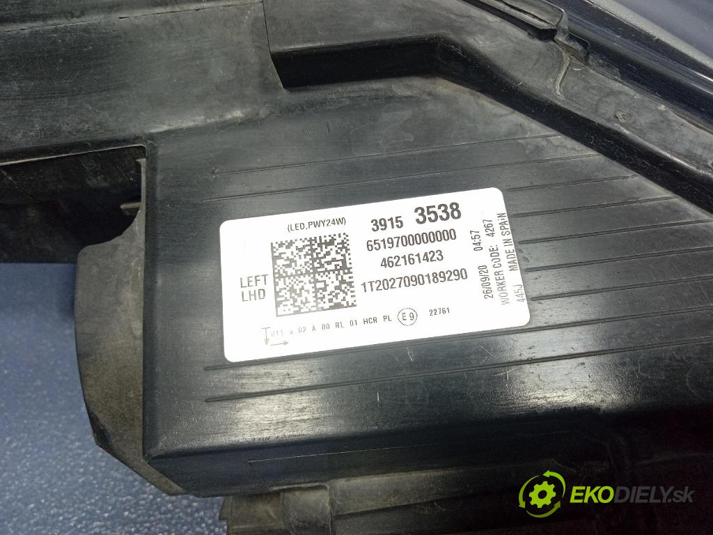 Opel Crossland 0 světlo Levý: 39153538