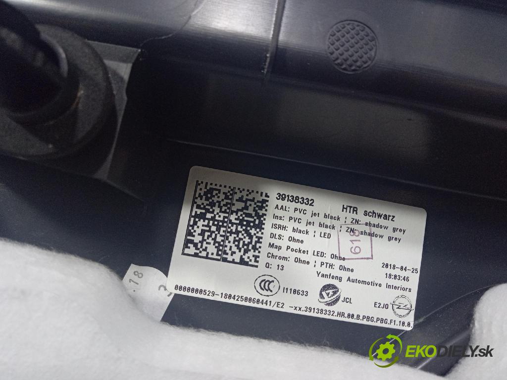 Opel Insignia 2018 Tapacír: dveře Zad: Práva: 39138332
