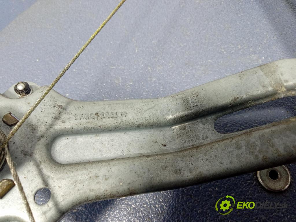 Opel Meriva 2005 mechanismus stahování Sklenka: Zad: Levý: 93367905
