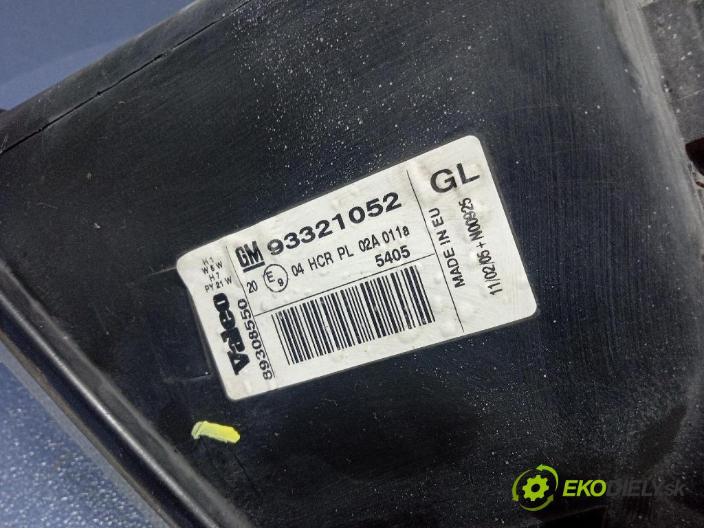 Opel Meriva 2005 světlo Levý: 93321052
