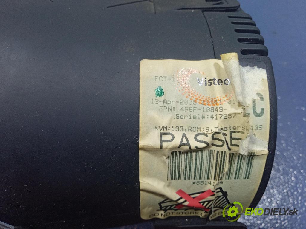 Ford Fiesta 2005 Přístrojová deska 4S6F10849FA