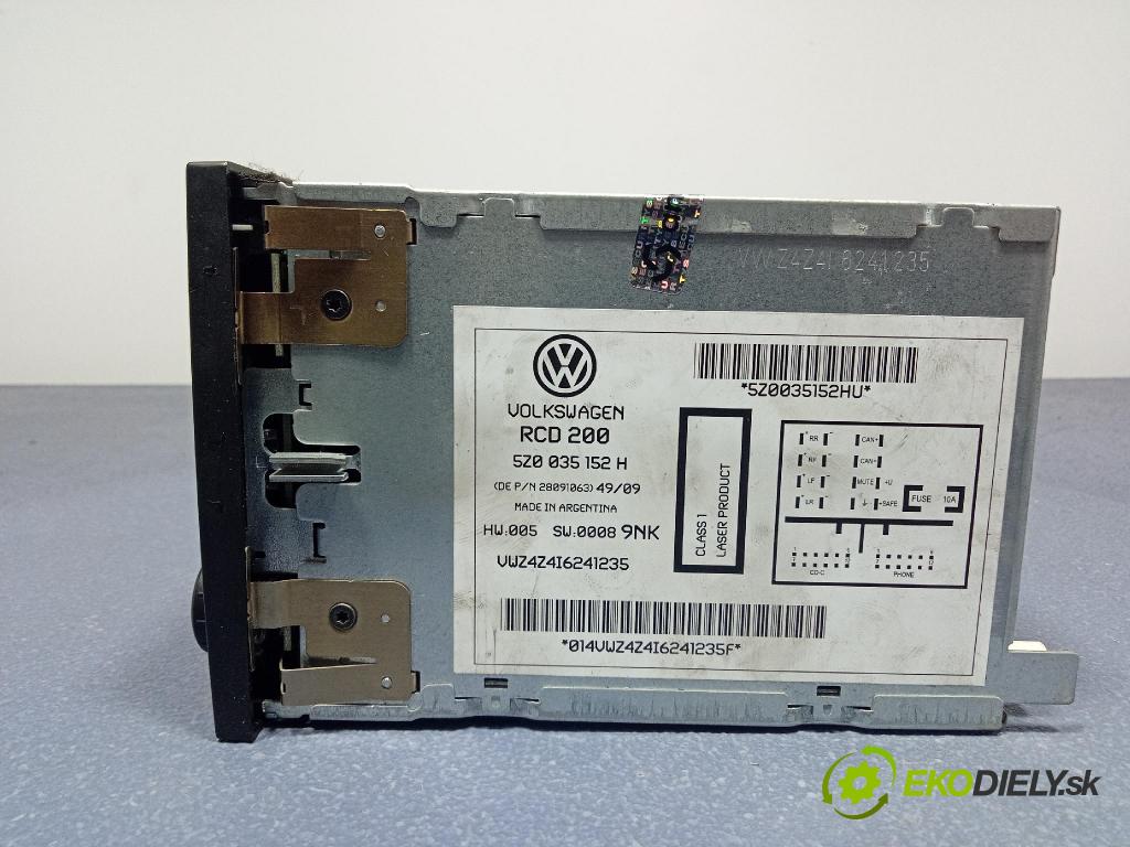 Volkswagen Fox 2006 Radio I Navigace: 5Z0035152H