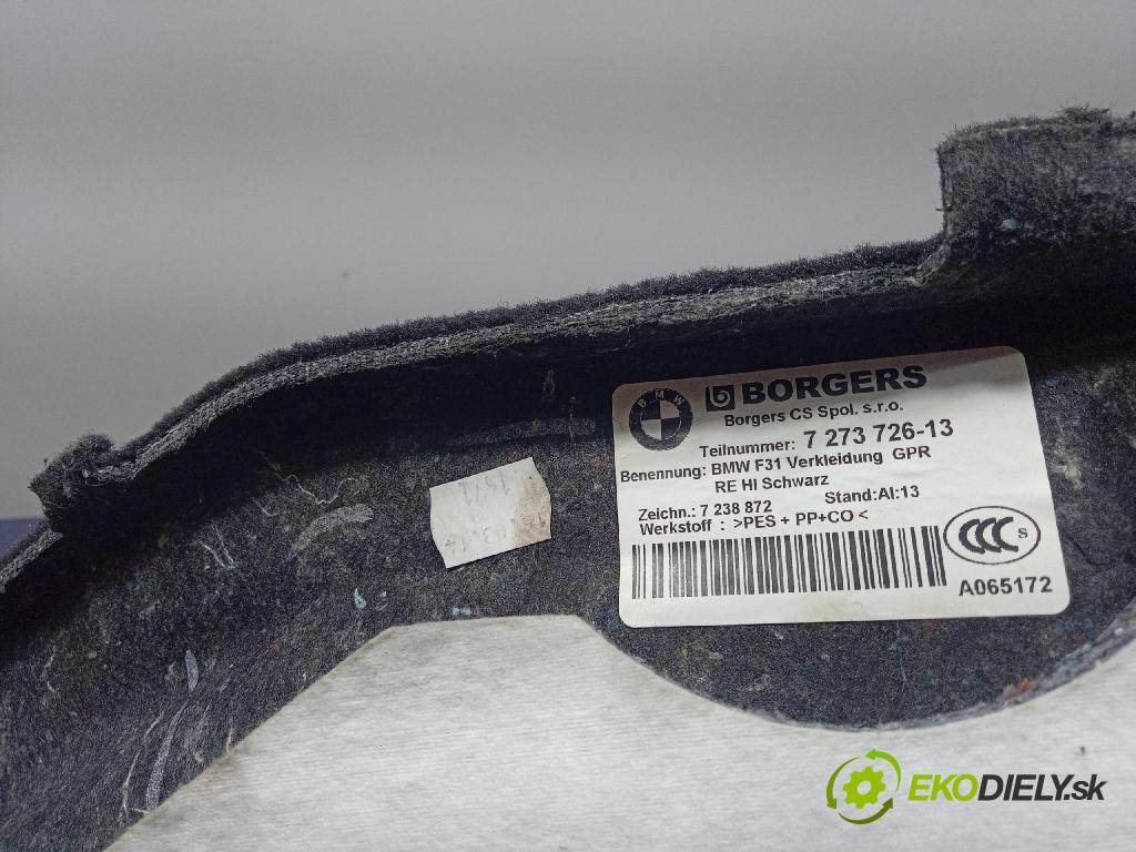 Bmw Seria 3 2014 Tapacír: kufr 7273726