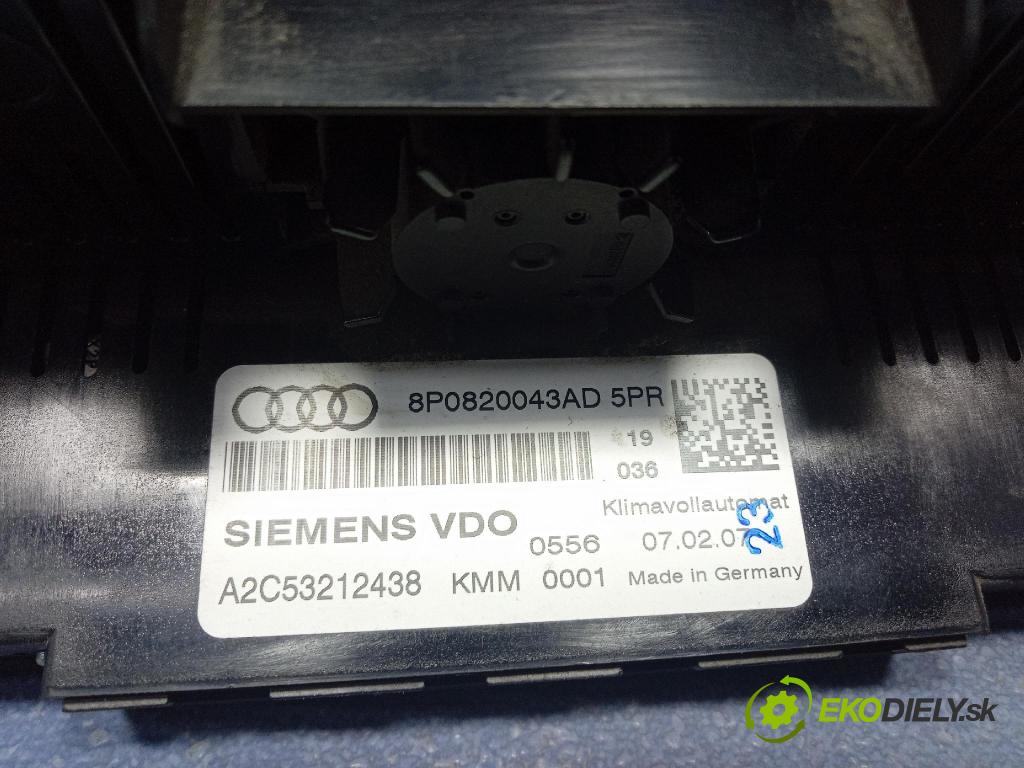 Audi A3 2007 Přepínač Klimatizace: Proud vzduchu 8P0820043AD