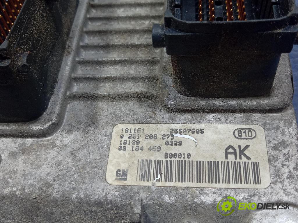 Opel Agila 2001 řídící jednotka Motor: 09164459