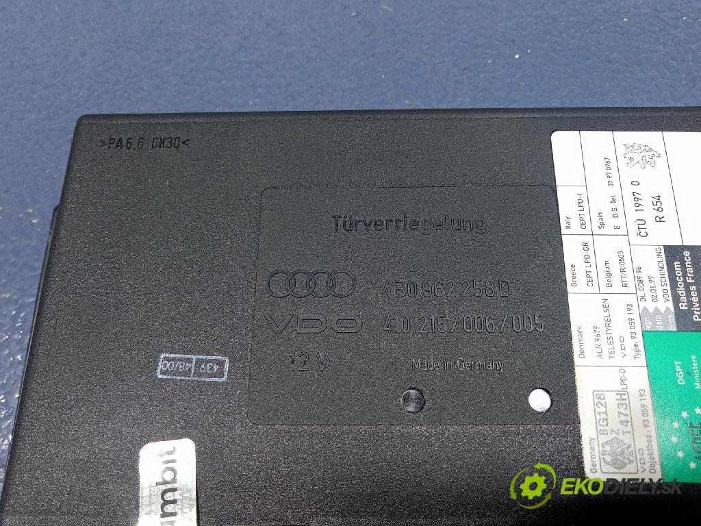 Audi A6 2001 řídící jednotka Komfortu 4B0962258D