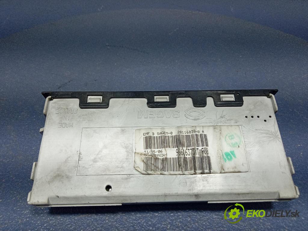 Citroen Berlingo 2006 displej Radio / GPS 96616373XT