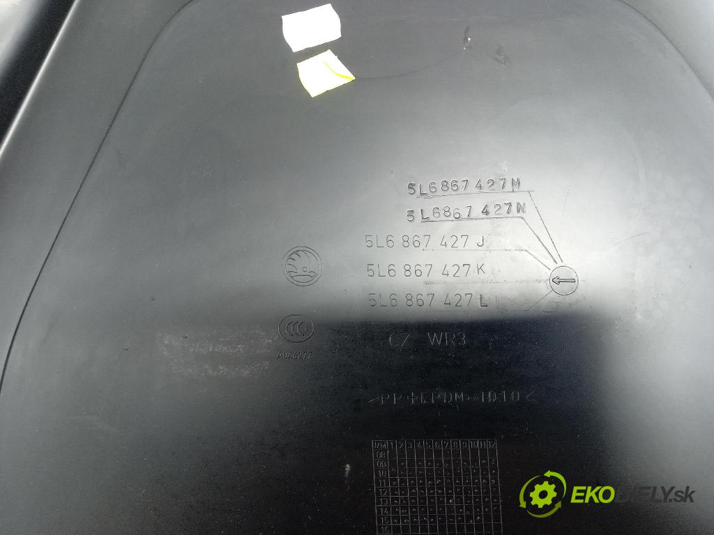 Skoda Yeti 2015 Tapacír: kufr 5L6867427