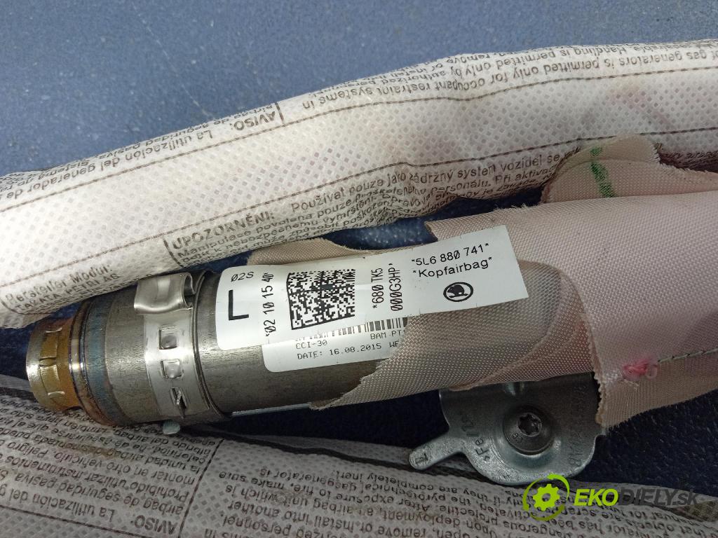 Skoda Yeti 2015 Airbag: Záclona: x 5L6880741