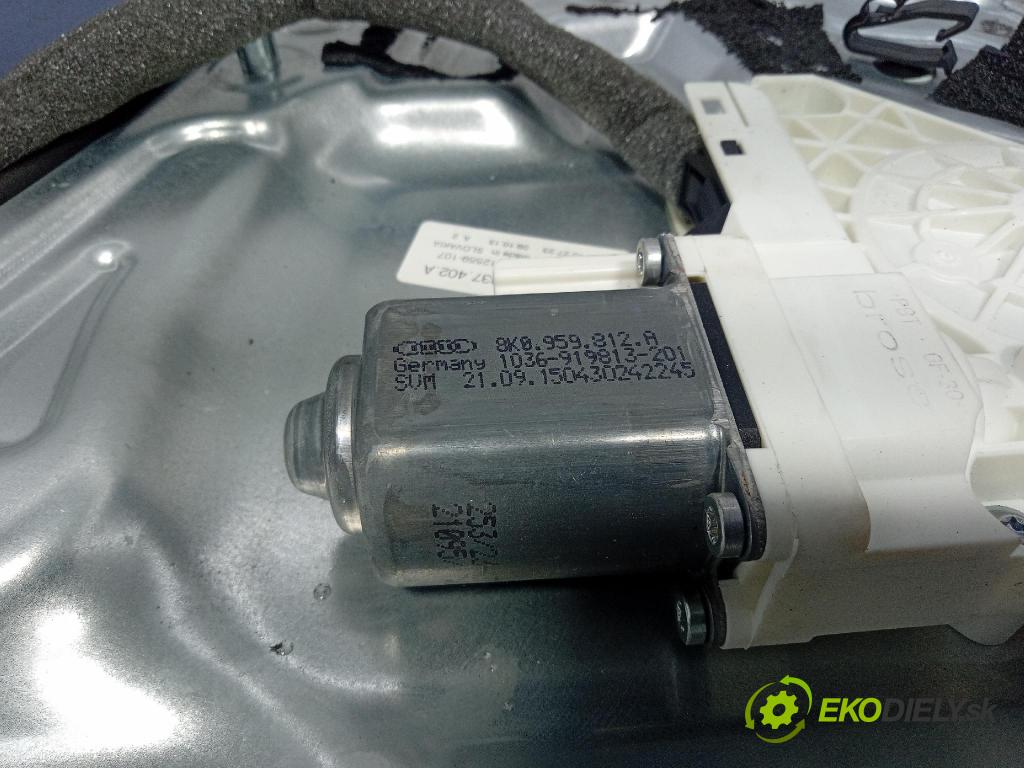Skoda Yeti 2015 mechanismus stahování Sklenka: před v pravo: 5L0837402A