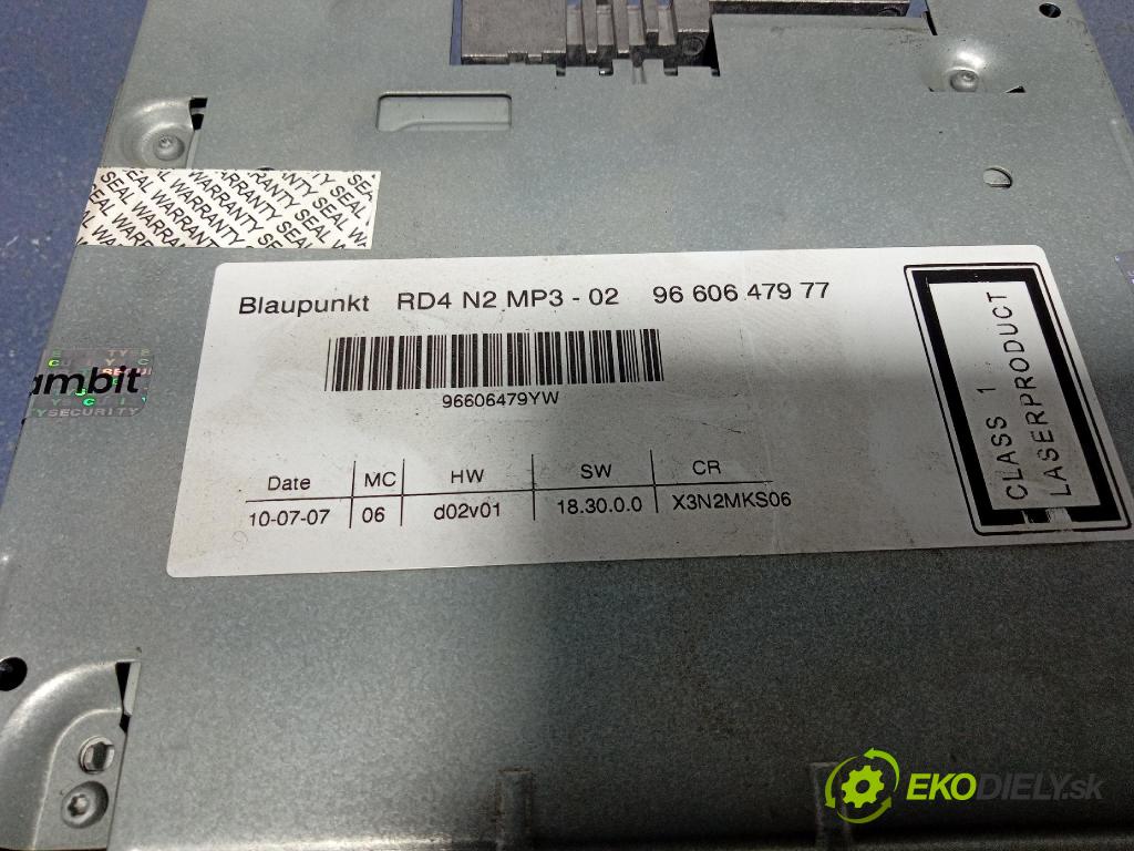 Citroen C5 2007 Radio I Navigace: 9660647977
