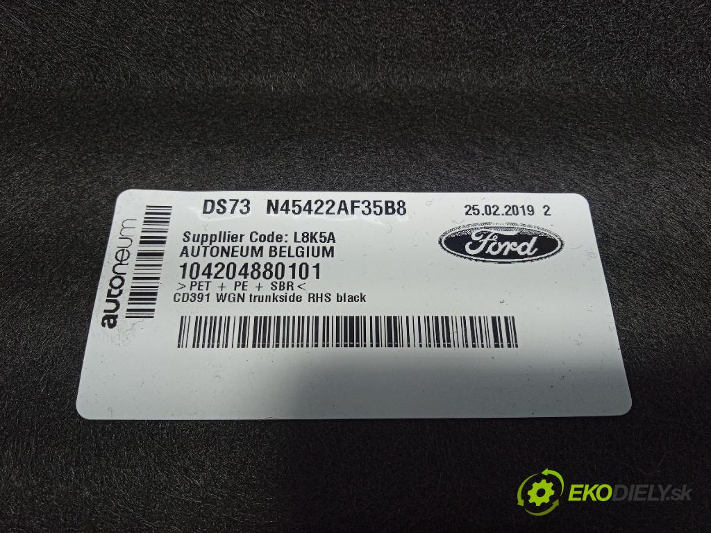 Ford Mondeo 2019 Tapacír: kufr DS73N45422AF35B8
