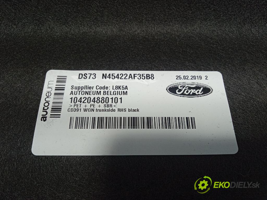 Ford Mondeo 2019 Tapacír: kufr DS73N45422AF35B8