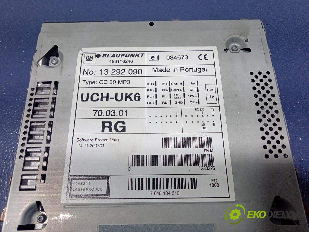 Opel Meriva 2008 Radio I Navigace: 13292090