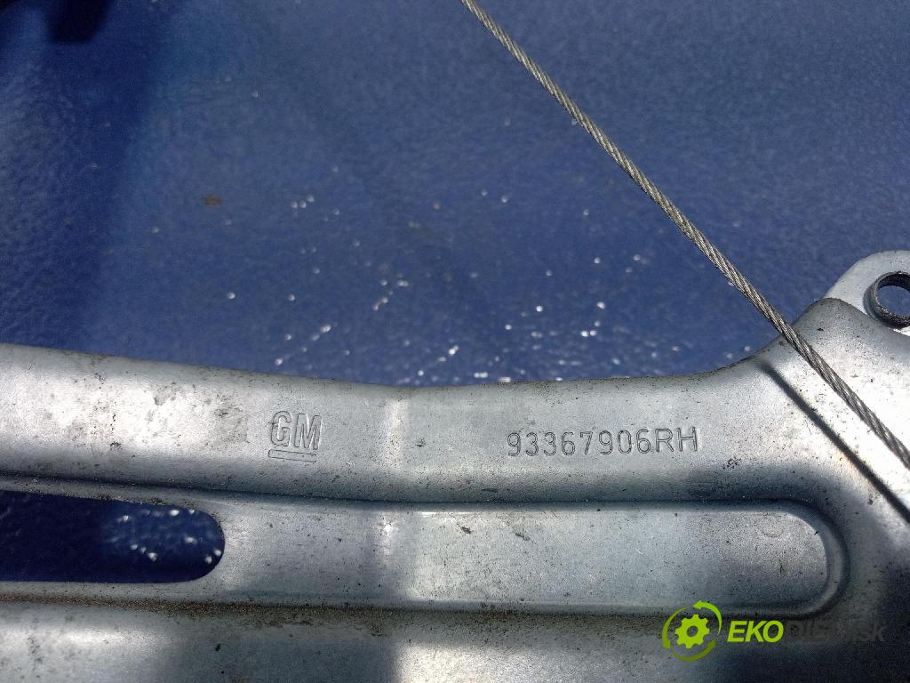 Opel Meriva 2008 mechanismus stahování Sklenka: Zad: v pravo: 93367906RH