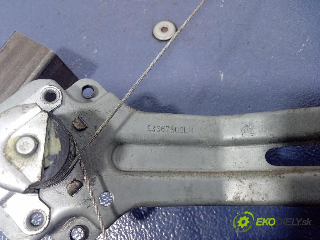 Opel Meriva 2008 mechanismus stahování Sklenka: Zad: Levý: 93367905LH