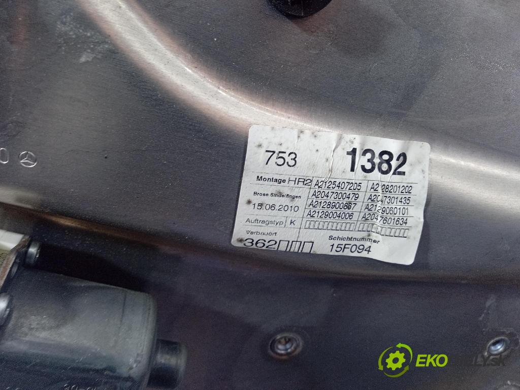 Mercedes E-klasa 2010 mechanizmus okna Okná: zad v pravo: a2048200642