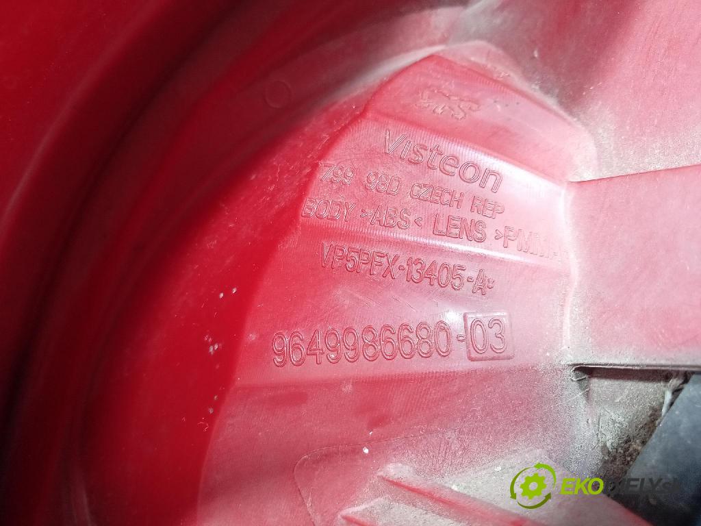 Peugeot 207 2006 svetlo / reflektor zad ľavá Vonkajsia: 9649986680