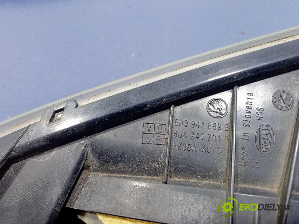 Skoda Fabia 2010 Halogen Vľavo: 5J0941699B