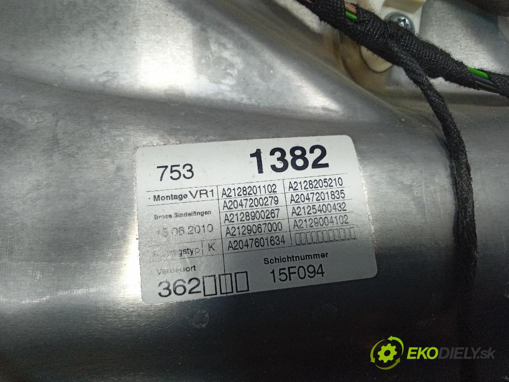 Mercedes E-klasa 2010 mechanizmus okna Okná: Predné v pravo: A2128201102