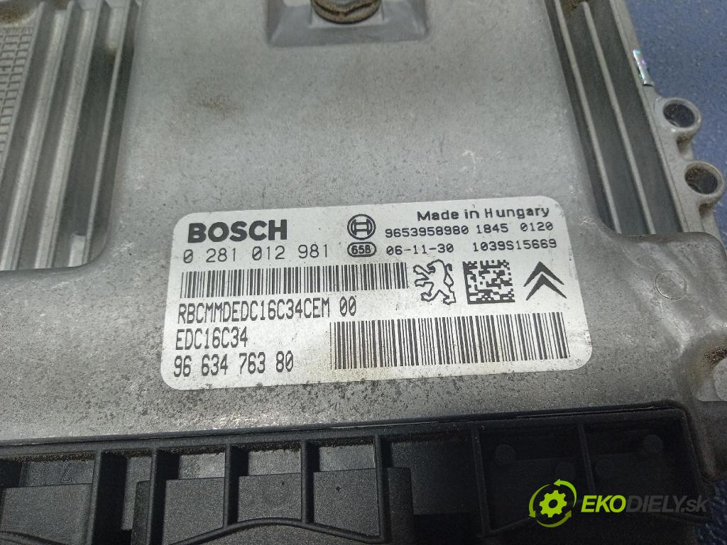 Citroen C4 picasso 2007 riadiaca jednotka Motor: 9663476380