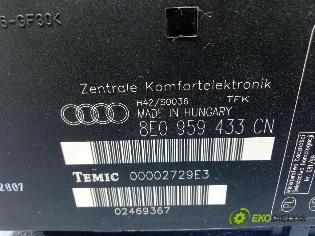 Audi A4 2006 riadiaca jednotka Komfortu 8E0959433CN