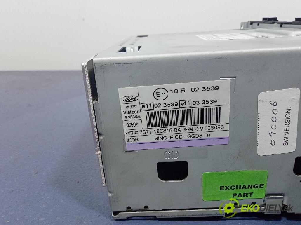 Ford Mondeo 2007 Radio I Navigácia: 7S7T-18C815-BA