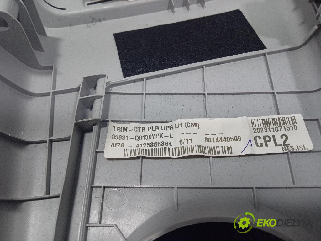 Hyundai Bayon 2023 kryt Plast: Interiéry: 85831Q0150