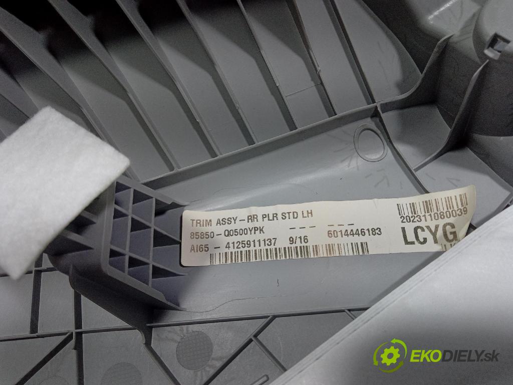 Hyundai Bayon 2023 kryt Plast: Interiéry: 85850Q0500