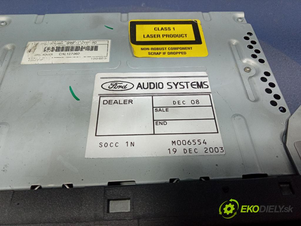 Ford C-max 2004 Radio I Navigácia: 3M5T-18C815-EG